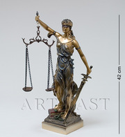 Статуэтка Фемида - богиня правосудия. Высота 20,  30,  40,  50,  60 см.